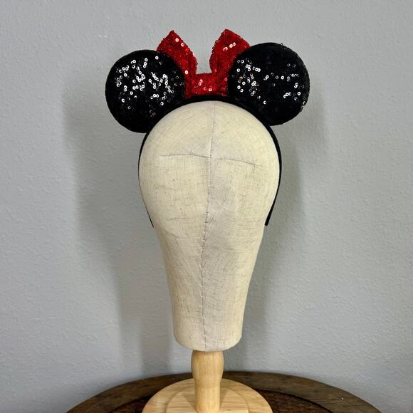 Classic Sequin Minnie Mouse Ears | Disney-Inspired Mouse Ears Headband - Picture 4 of 5